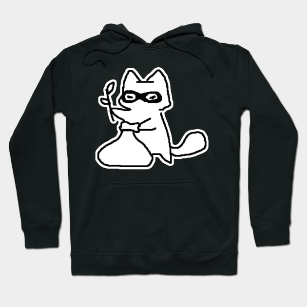 thief kitty Hoodie by Kippicat